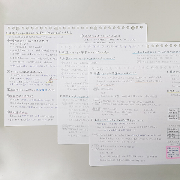 イラスト付きでまとめてある倉橋さんの勉強ノートの写真